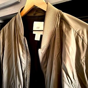 Bomber Jacket Green | H&M | Large | Nylon